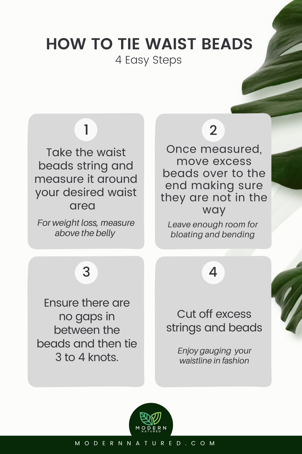 How to Tie Waist Beads in 4 Simple Steps Modern Natured
