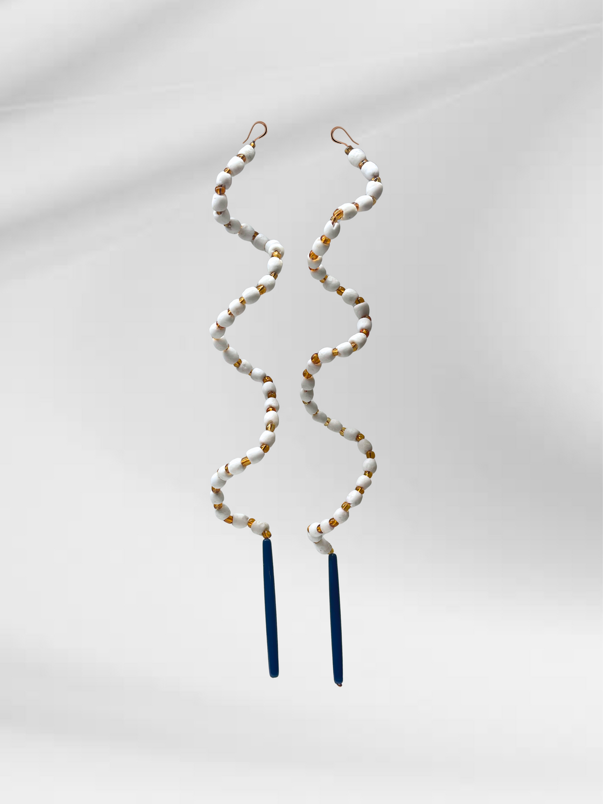 PRE- ORDER: Transformable Helix Earrings – Gold & White
