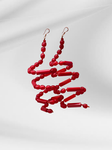 PRE- ORDER: Transformable Helix Earrings – Red