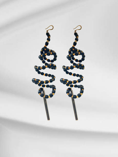 PRE- ORDER: Transformable Helix Earrings –Black